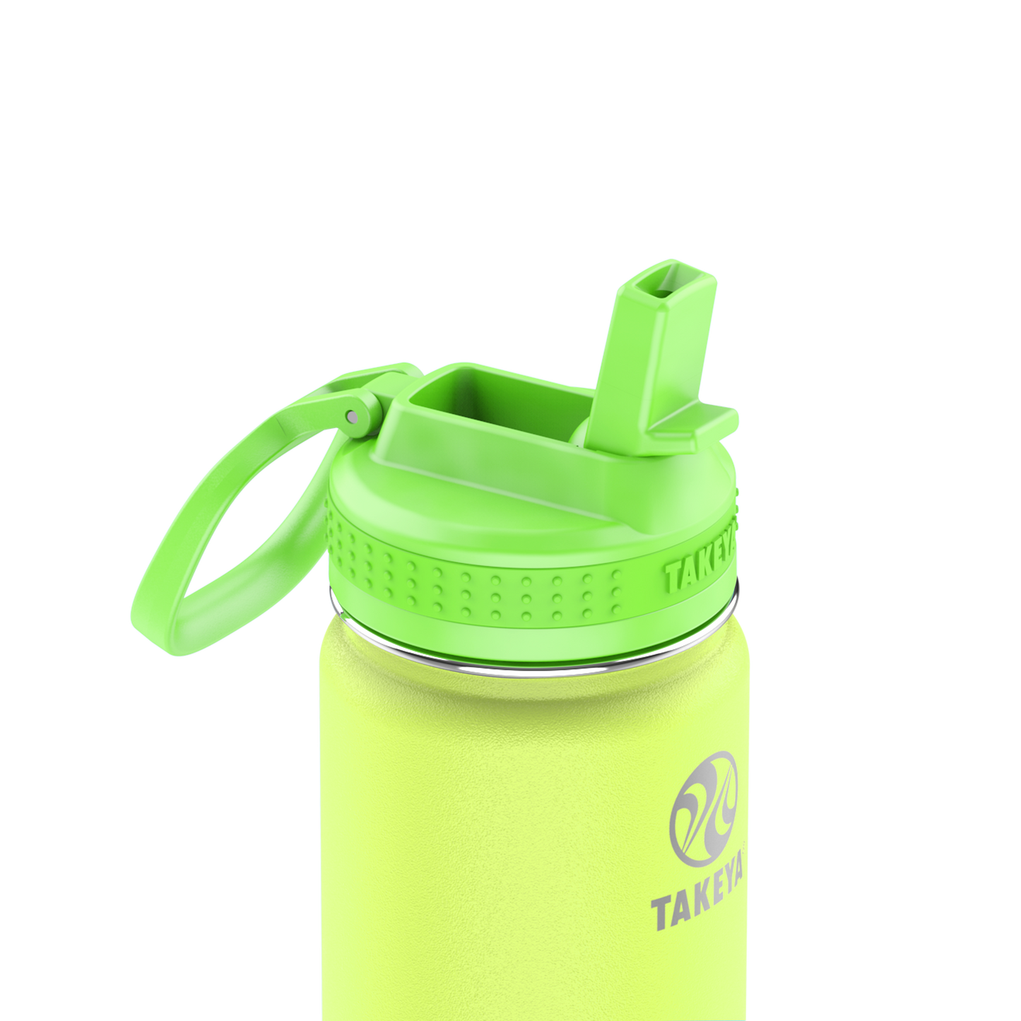 actives-kids-glow-in-the-dark-water-bottle-with-straw-lid-r2 51075-Actives-Kids-Straw-18-GID-LightningGreen-closeup.png