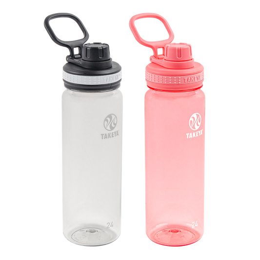 tritan-water-bottle-bundle-with-spout-lid-2-pack-m0 51689-Tritan-Spout-24-2pk-Clear-FlutterPink-angle_2e2a67e8-7240-4517-90e1-85605eacf4b2.png